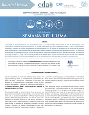 Boletín de Cambio Climático